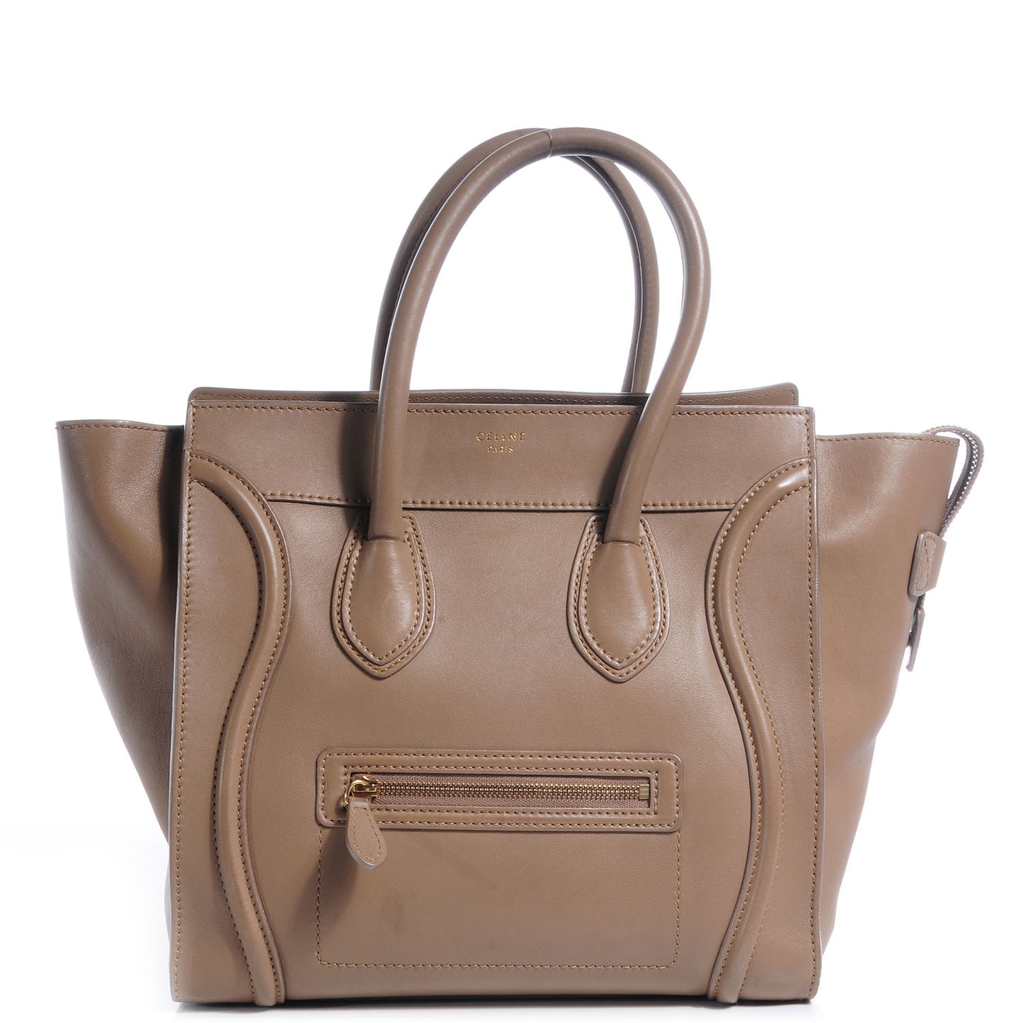 Smooth Calfskin Mini Luggage Camel