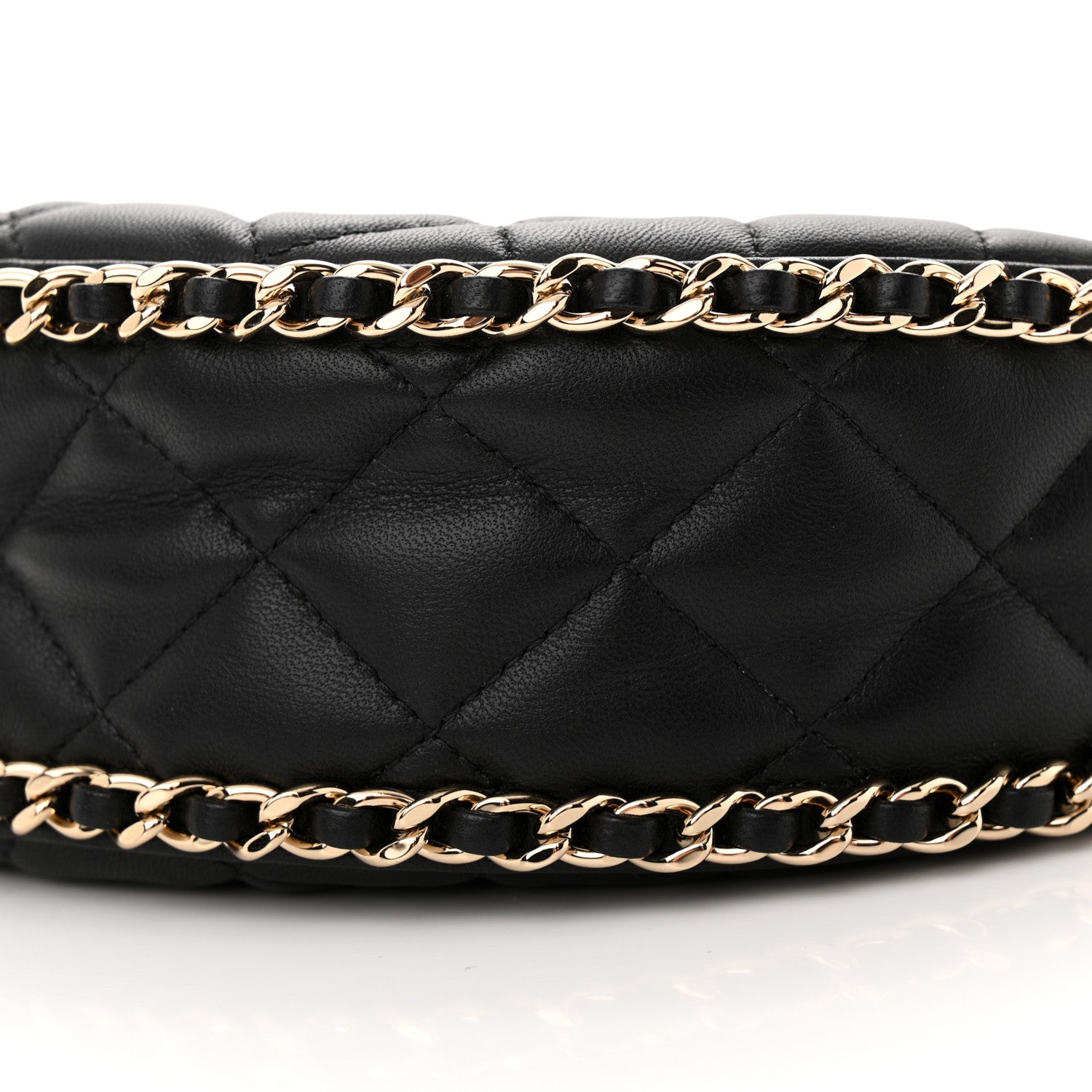Chanel Lambskin Quilted Small Hobo Bag Black 10 of 10