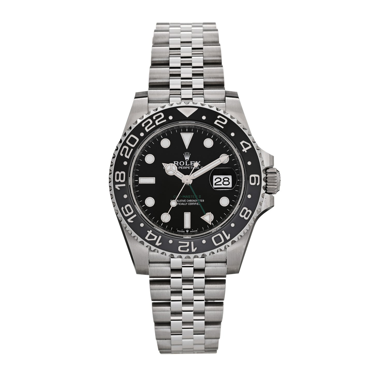 Stainless Steel 40mm Oyster Perpetual Date GMT Master II Bruce Wayne Watch Black 126710GRNR