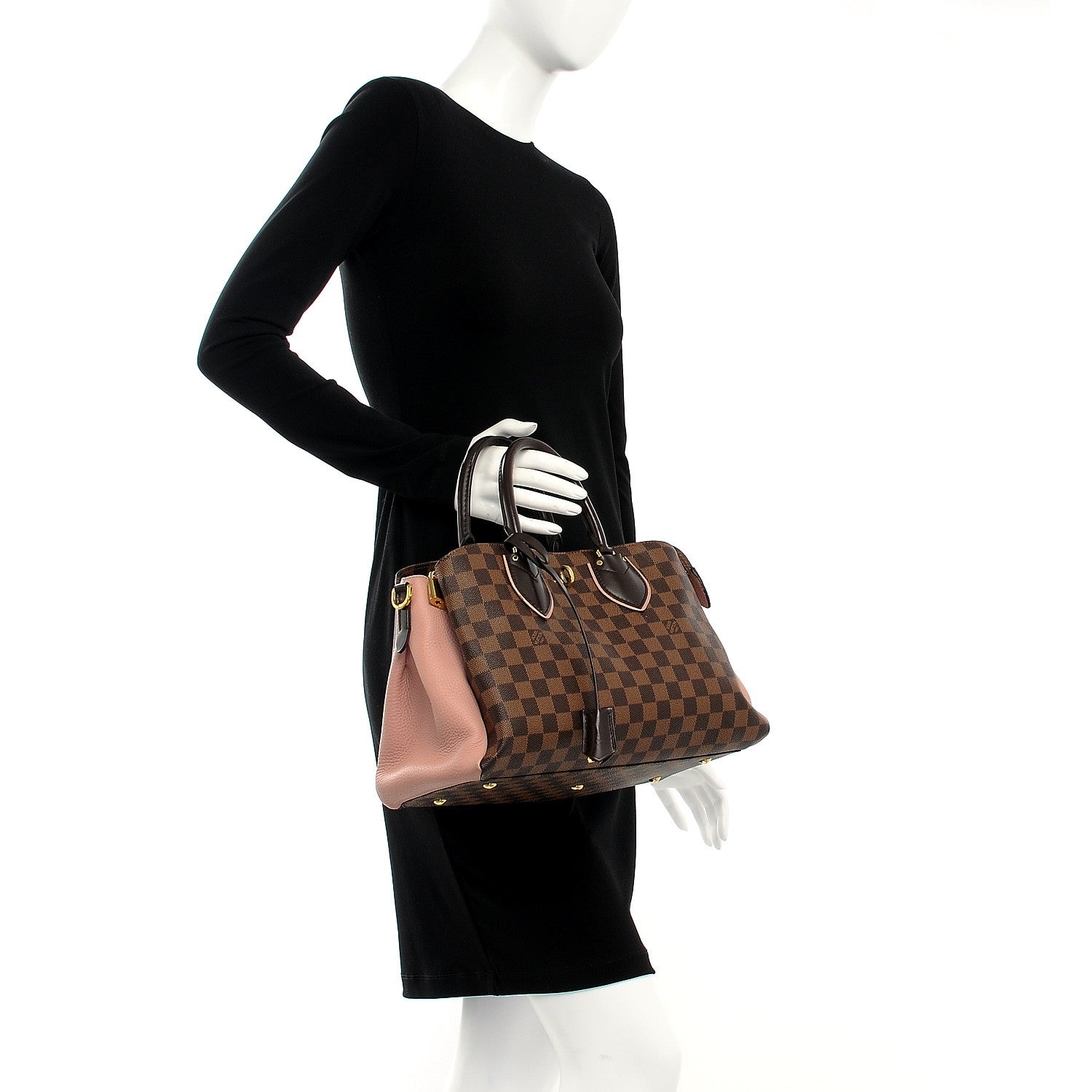 Louis Vuitton Cuir Taurillon Damier Ebene Normandy Magnolia 3 of 9