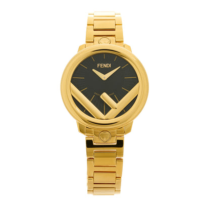 Fendi Stainless Steel 36mm Run Away Quartz Watch Gold 1 of 5