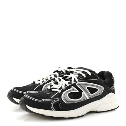 Christian Dior Technical Mesh Calfskin Mens B30 Sneakers 43 Black White 4 of 9