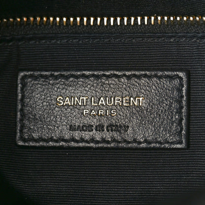 Saint Laurent Lambskin Quilted Small Loulou Puffer Monogram Chain Satchel Black 6 of 8