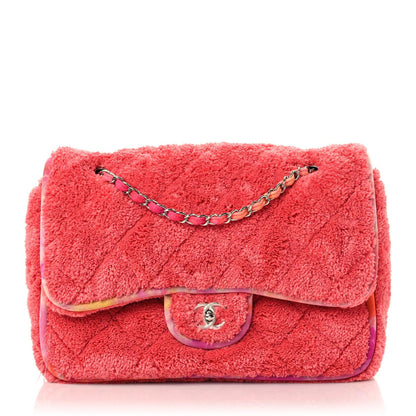 Chanel Mixed Fibers Quilted Large Flap Bag Coral 1 of 14
