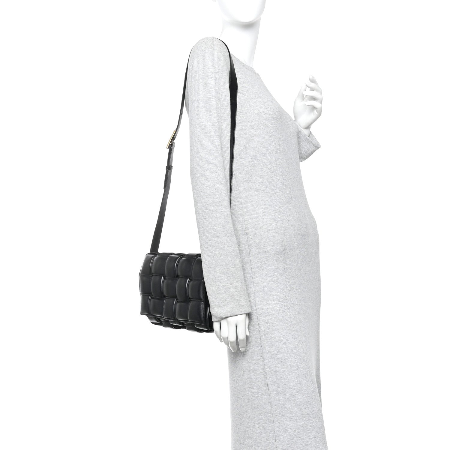 Bottega Veneta Paper Calfskin Maxi Intreccio Padded Cassette