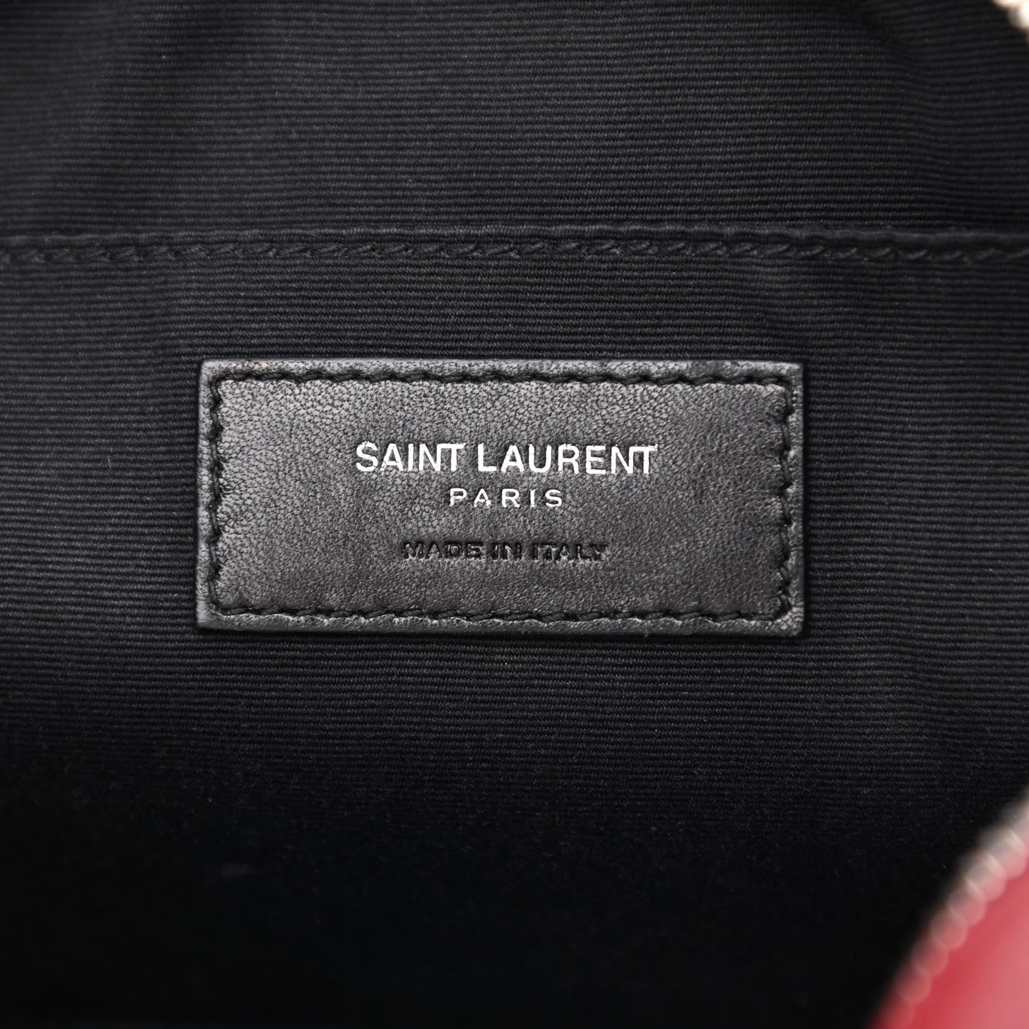 Saint Laurent Lambskin Monogram Small Lou Camera Bag Lipstick Red 6 of 12