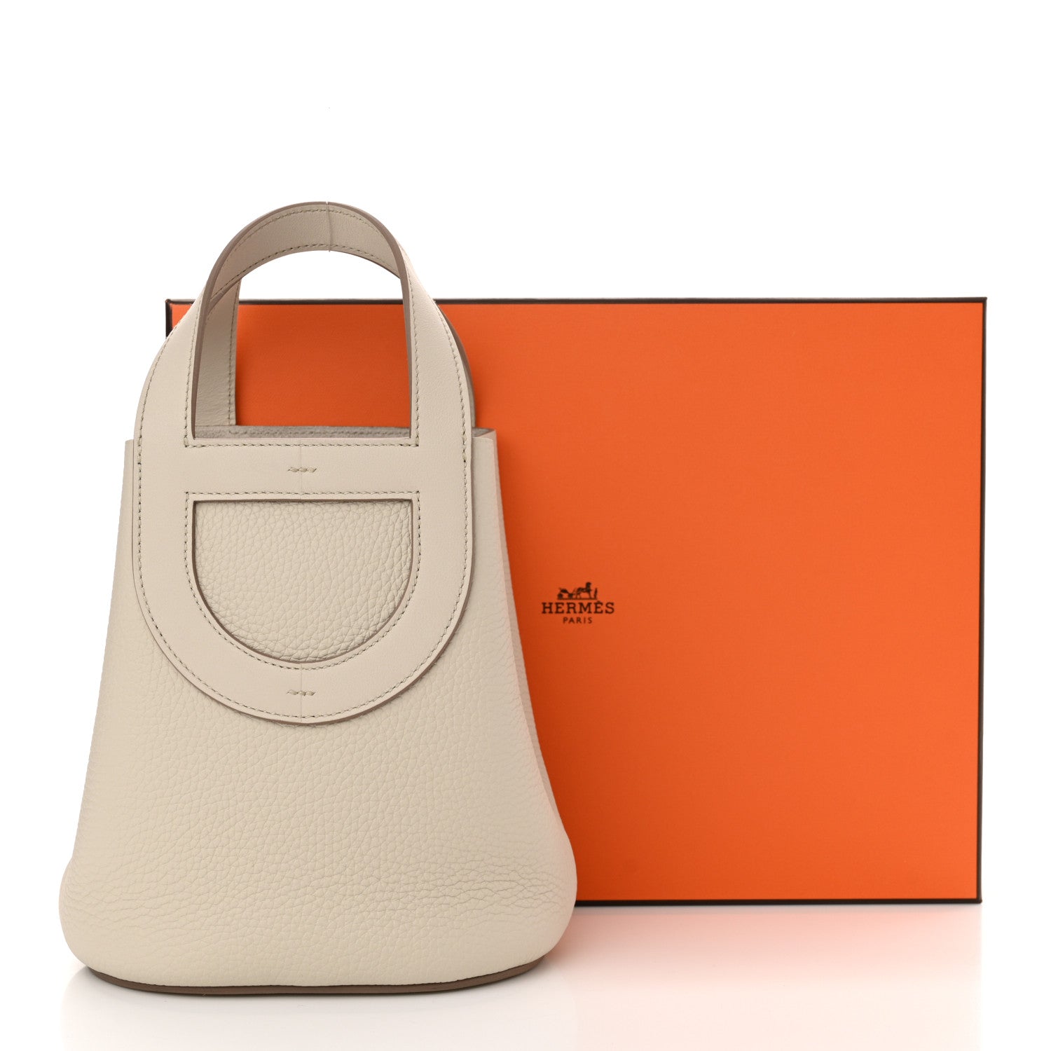 Hermes Taurillon Clemence Swift In-The-Loop 18 Bag Beton 11 of 11