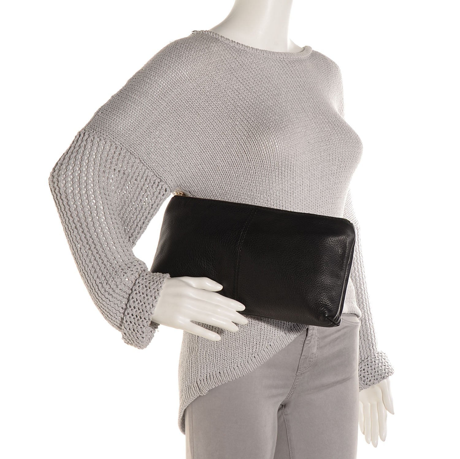 Gucci Deerskin Sienna Small Clutch Black 2 of 7