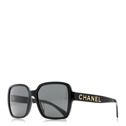 Chanel Acetate Square Sunglasses 5408-A Black 1 of 9