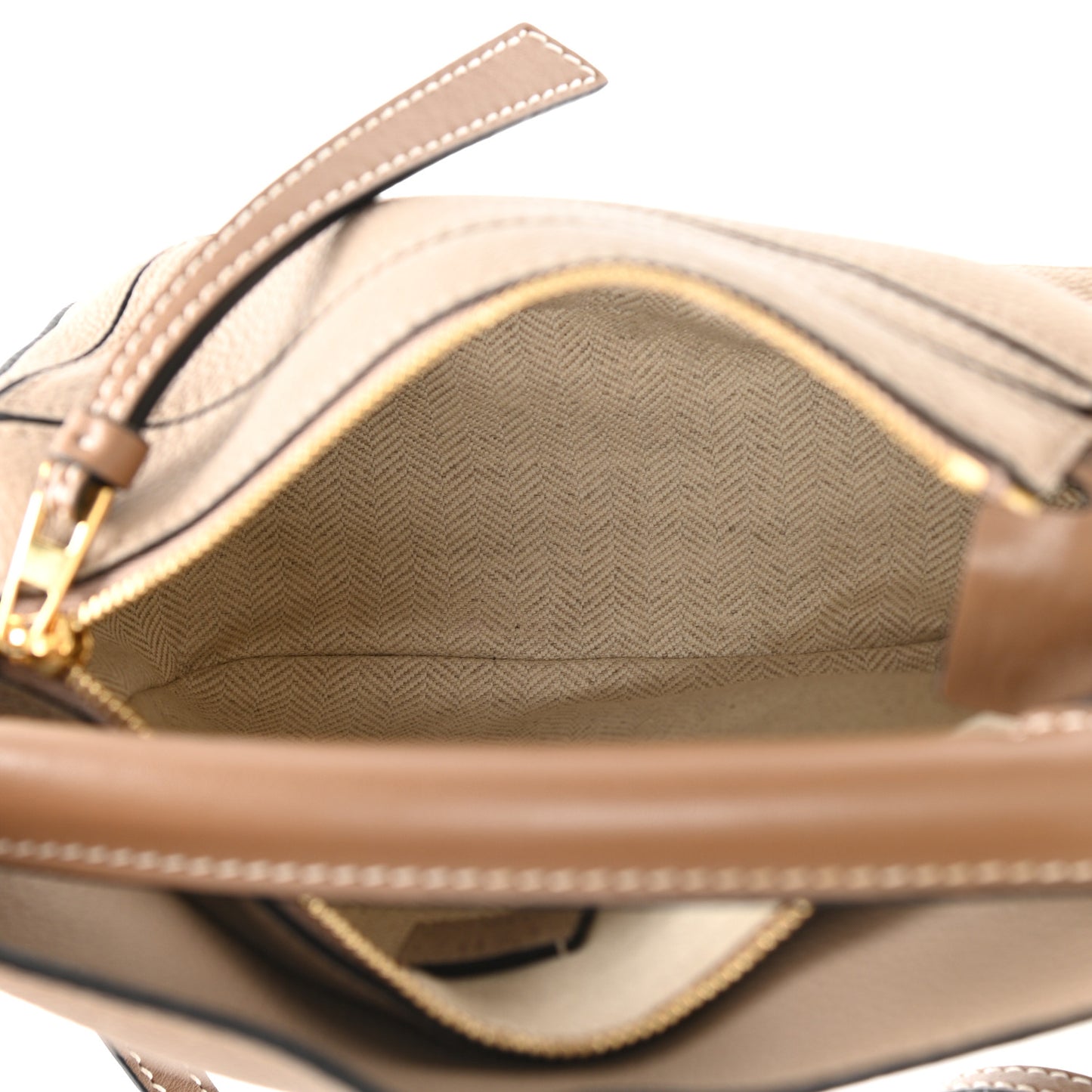 Calfskin Mini Puzzle Bag Sand Mink