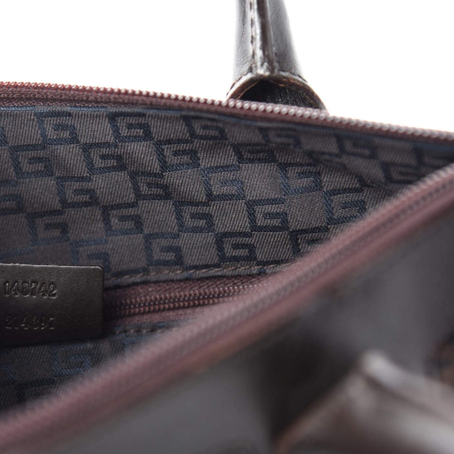 Nylon Monogram Tote Bag Brown