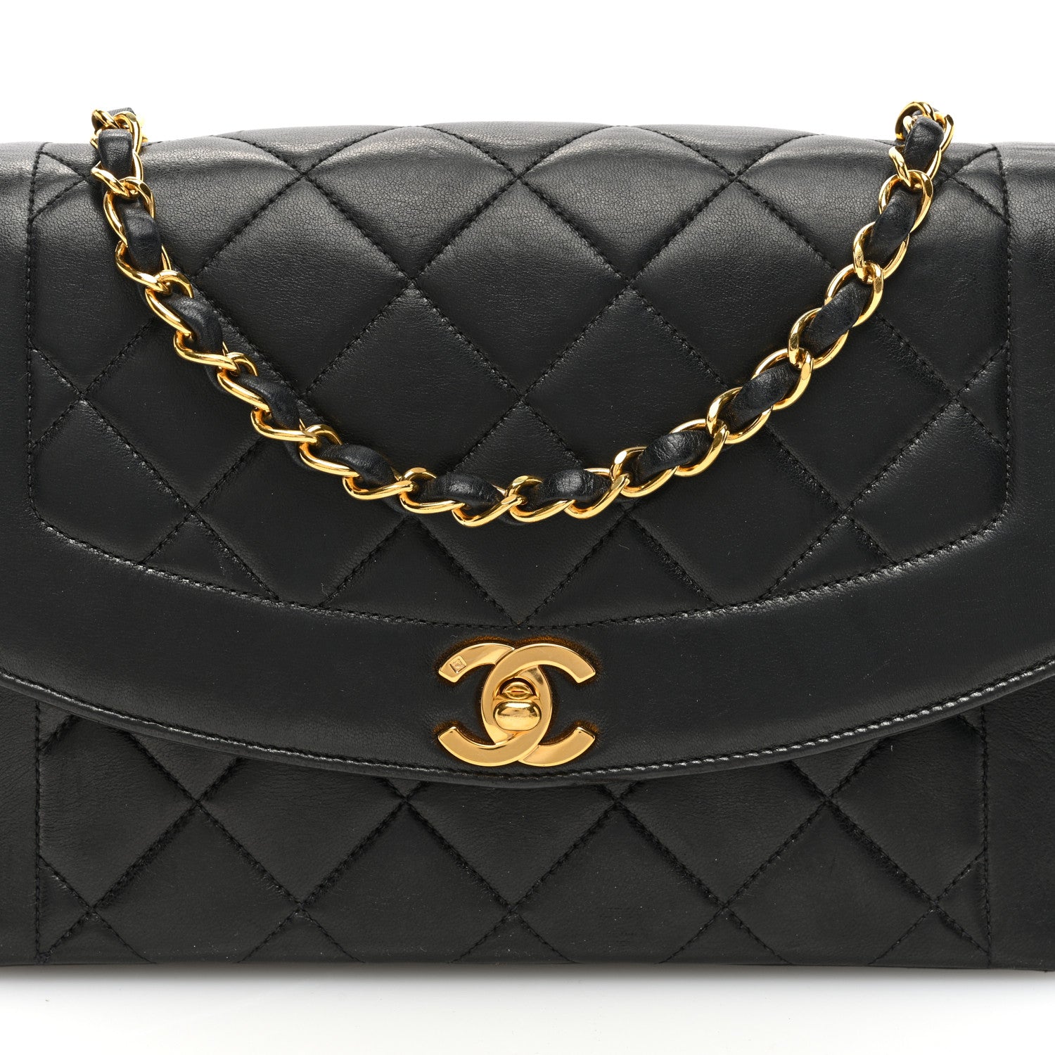 Chanel Lambskin Quilted Medium Single Flap Black 8 of 11