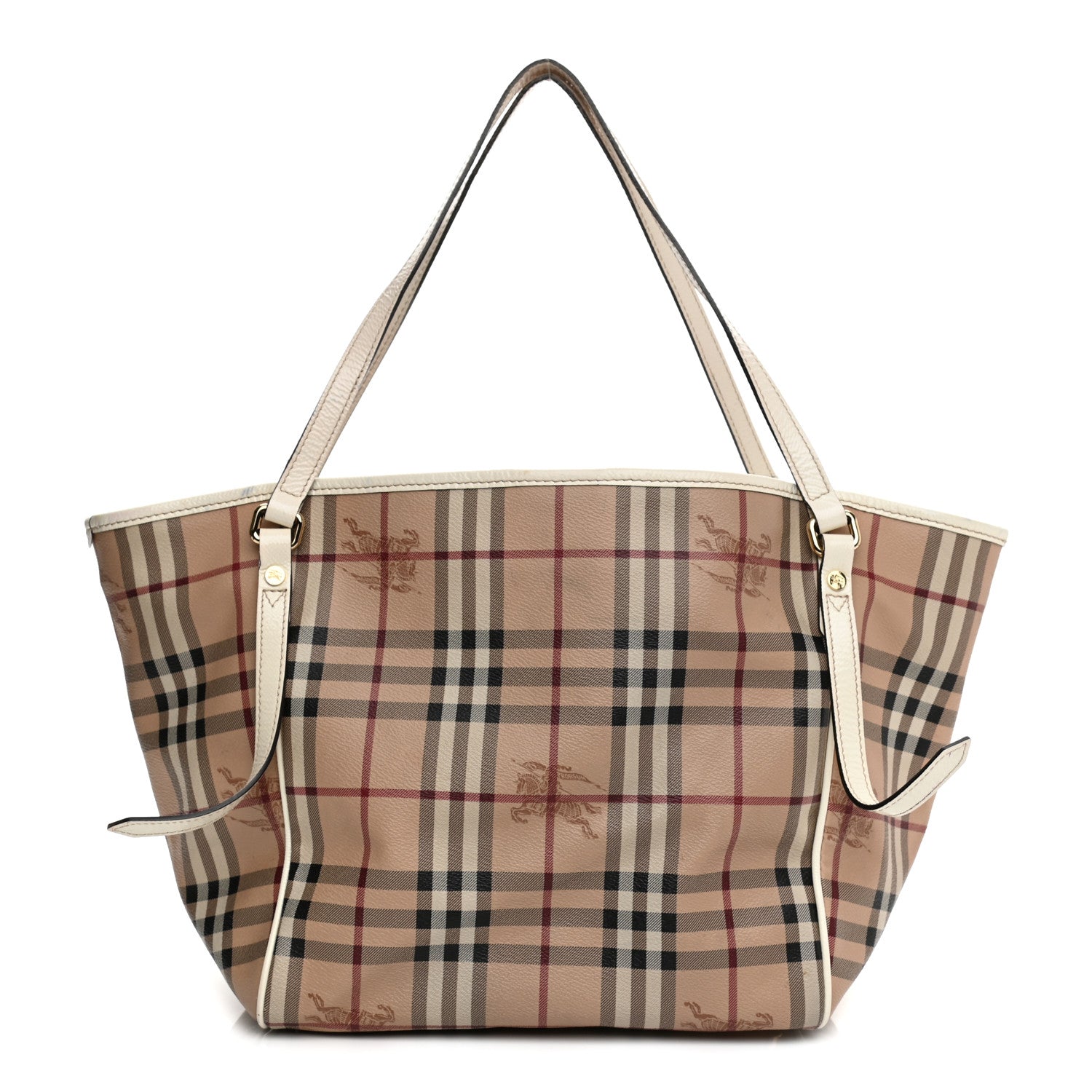 Burberry Haymarket Check Small Canterbury Tote White 1 of 18
