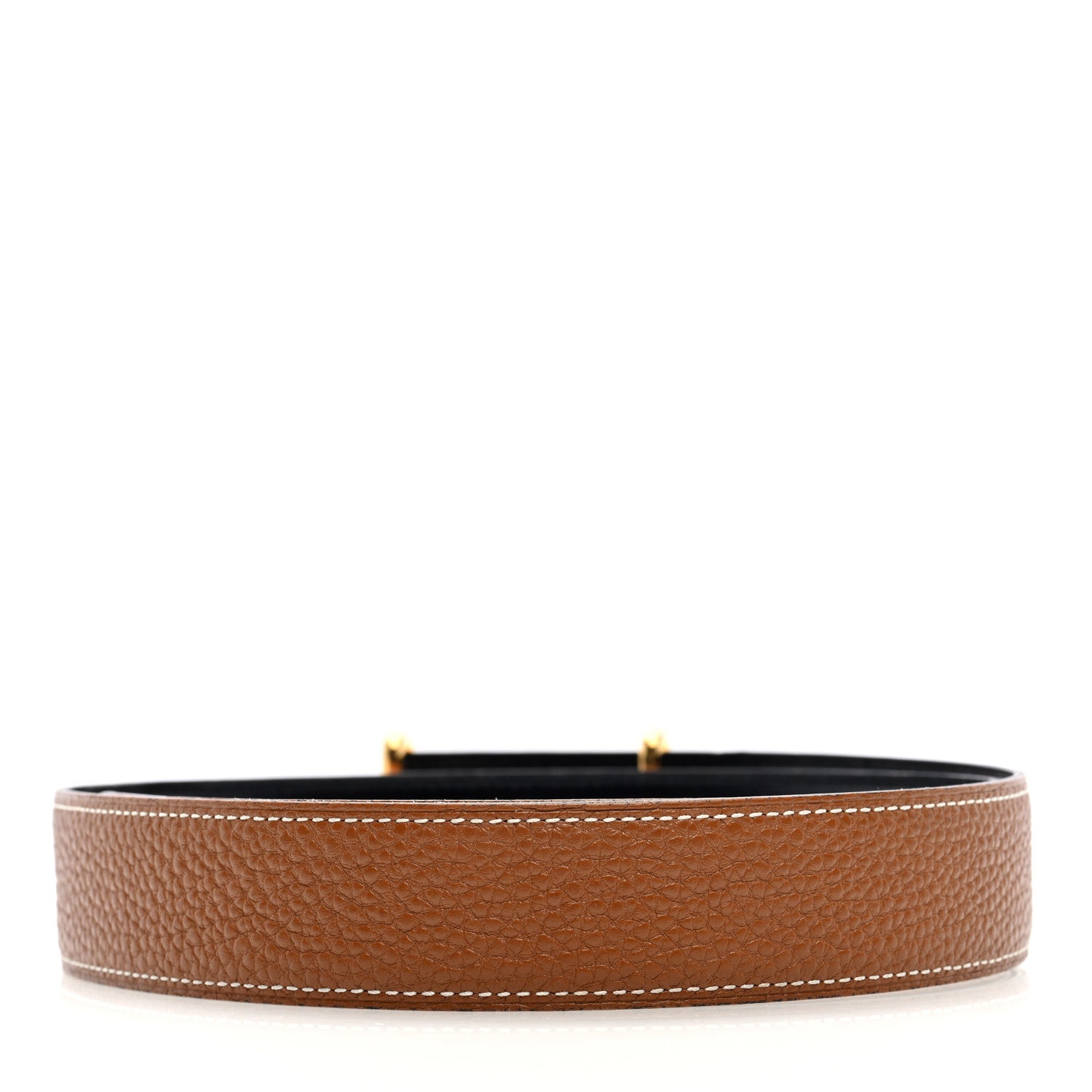 Hermes Box Togo 32mm Idem Belt 85 34 Black Gold 2 of 4