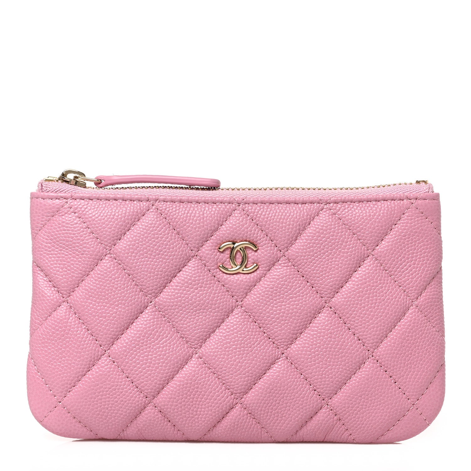 Chanel Caviar Quilted Small Cosmetic Case Pink 1 of 14