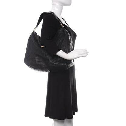 Gucci Guccissima Large New Ladies Web Hobo Black 2 of 15