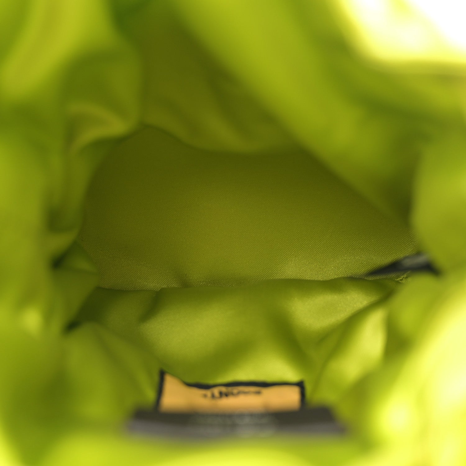 Fendi Nylon Ninfa Vitello King Cuoio Mini Mon Tresor Bucket Bag Wasabi 5 of 10