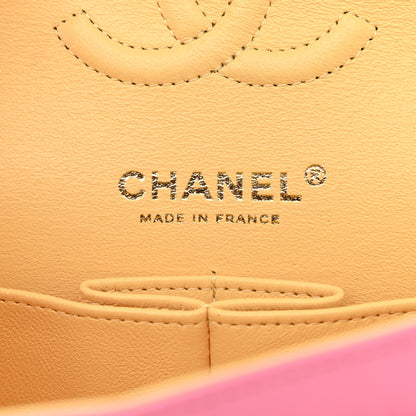Chanel Lambskin Quilted Small Double Flap Pink Yellow 6 of 11