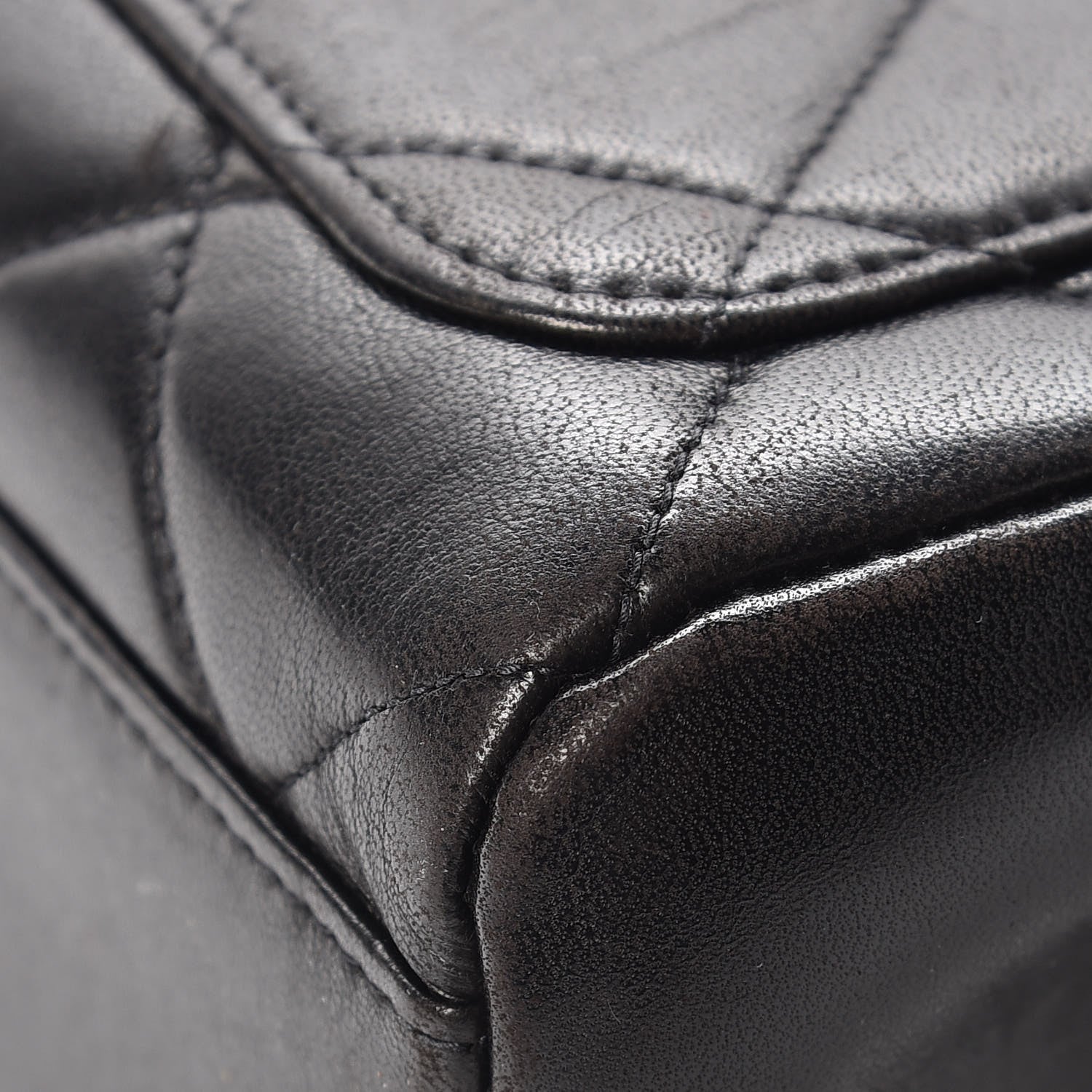 Chanel Lambskin Quilted Shoulder Bag Black 12 of 15