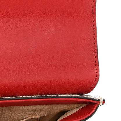 Gucci GG Supreme Monogram Moon Calfskin Small Padlock Shoulder Bag Beige Blue Hibiscus Red Mystic White 12 of 15