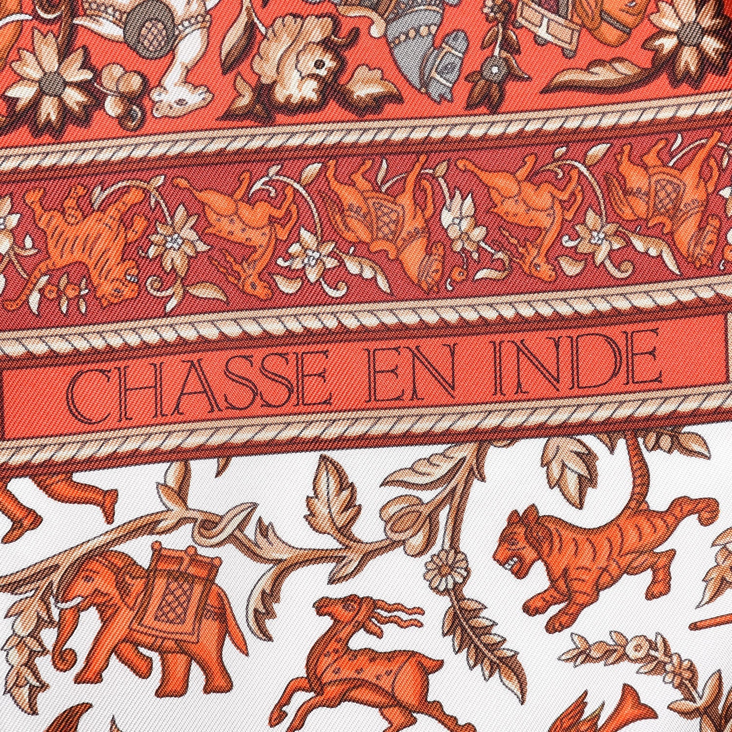 Hermes Silk Chasse En Inde Scarf 90 5 of 6