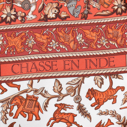 Hermes Silk Chasse En Inde Scarf 90 5 of 6
