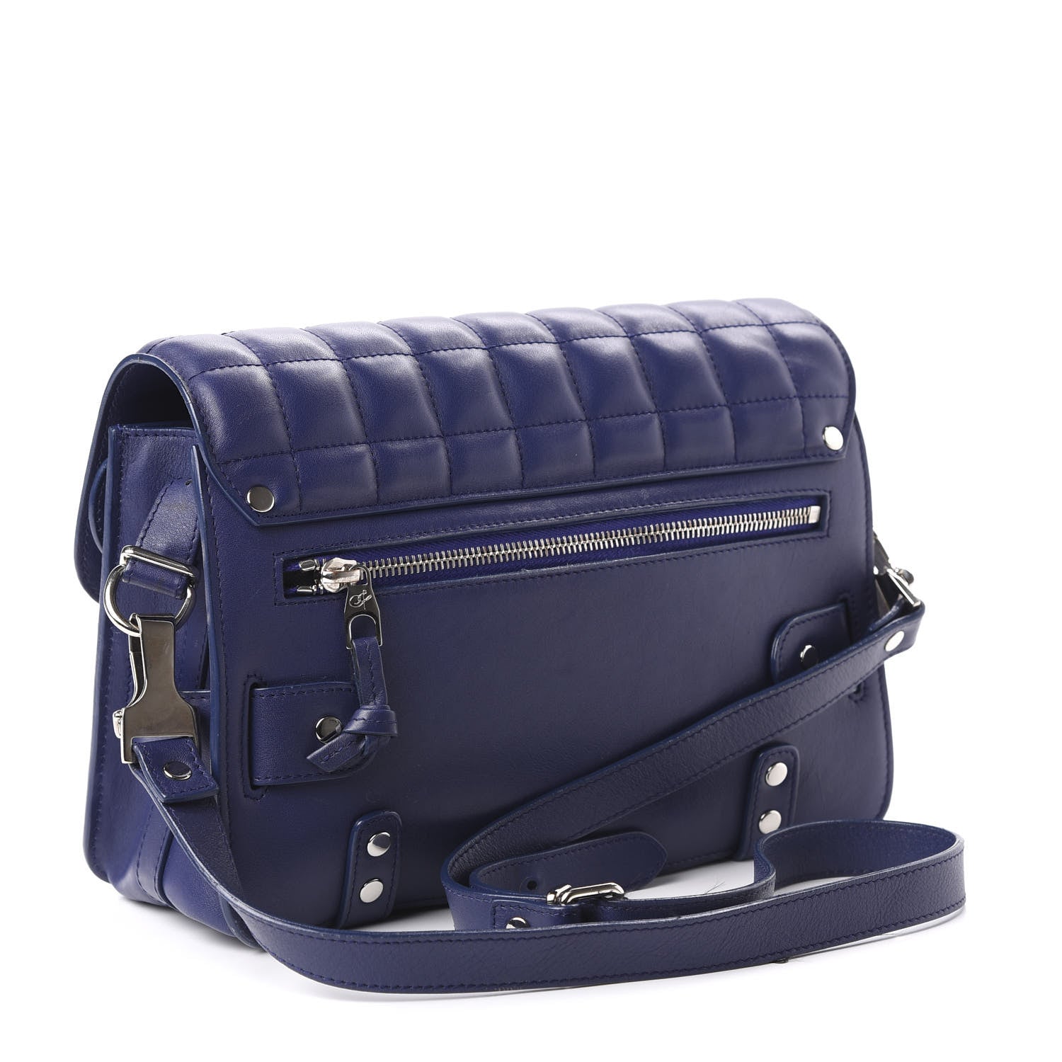 Proenza Schouler Lambskin Quilted PS11 Classic Shoulder Bag Purple 3 of 9