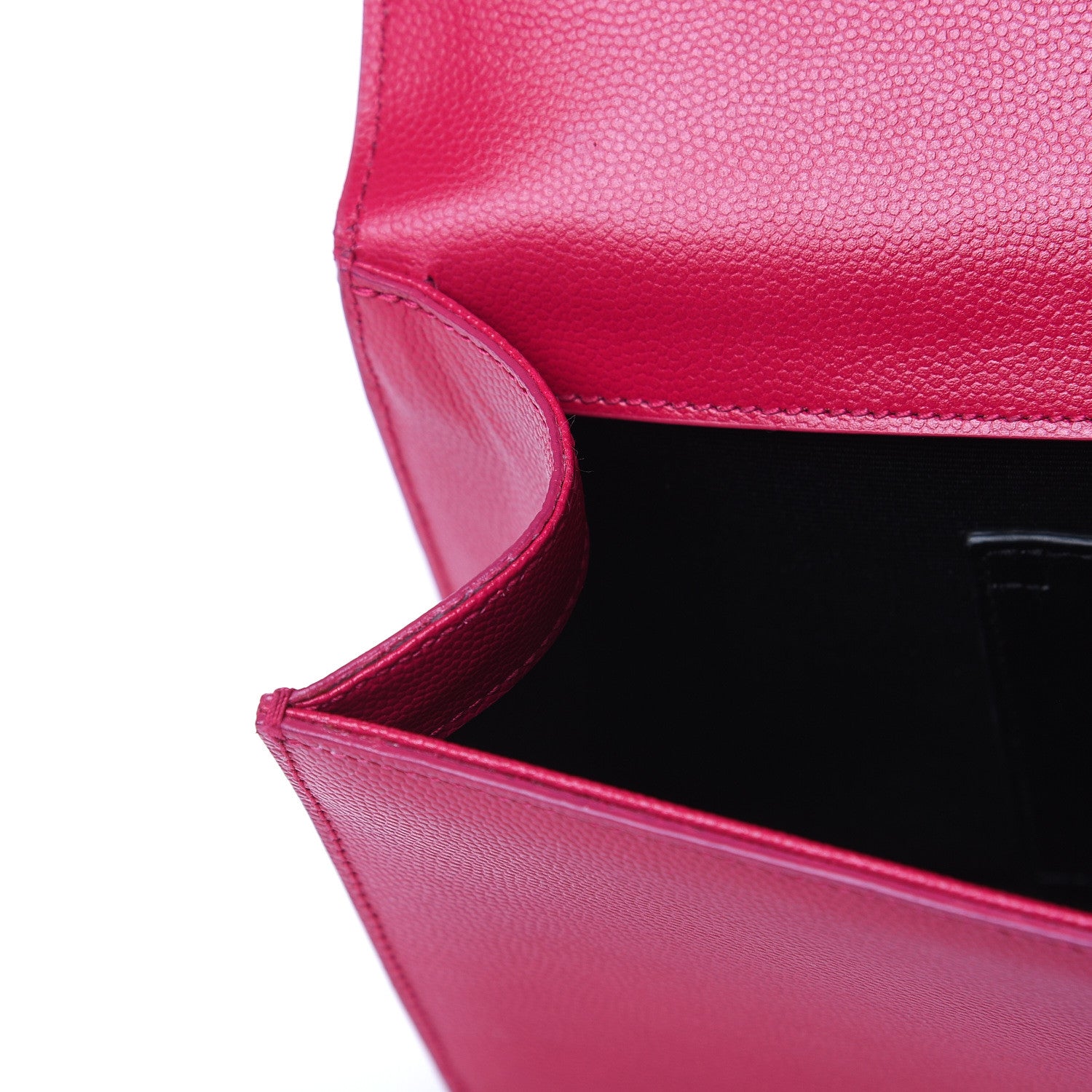 Saint Laurent Grain De Poudre Classic Monogram Cassandre Clutch Lipstick Fuchsia 12 of 13