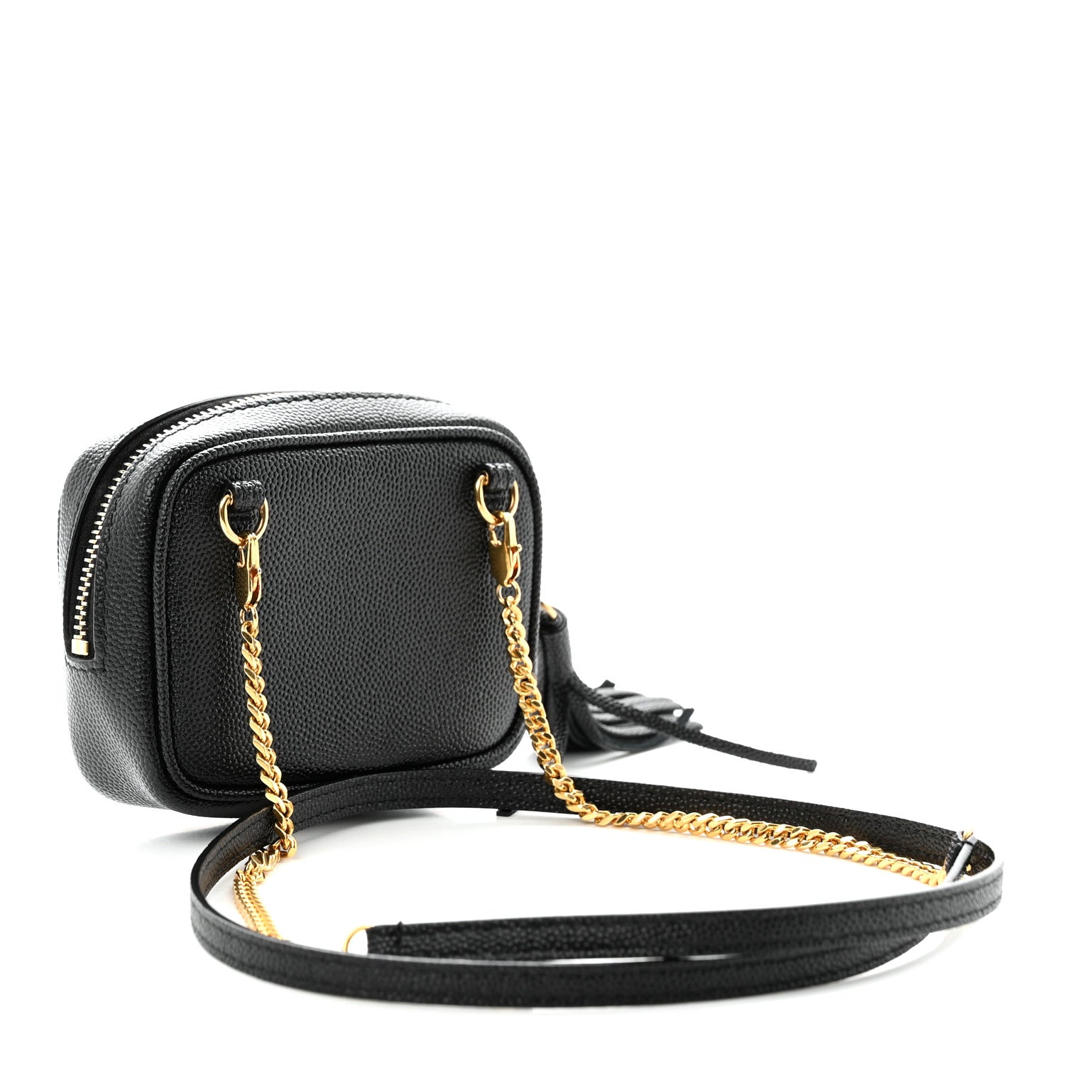 Saint Laurent Grain De Poudre Matelasse Monogram Baby Lou Camera Bag Black 3 of 11
