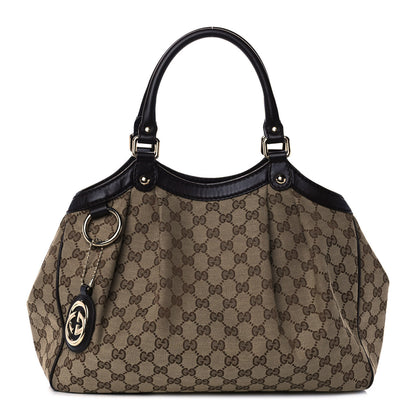 Gucci Monogram Medium Sukey Tote Dark Brown 1 of 12