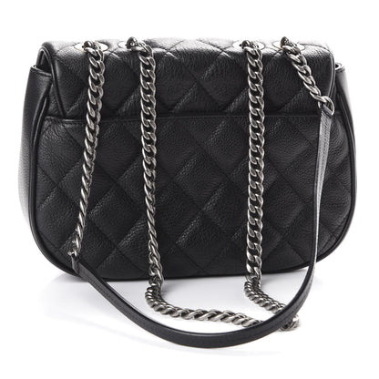 Chanel Calfskin Quilted Small Casual Pocket Messenger Flap Black 2 of 9