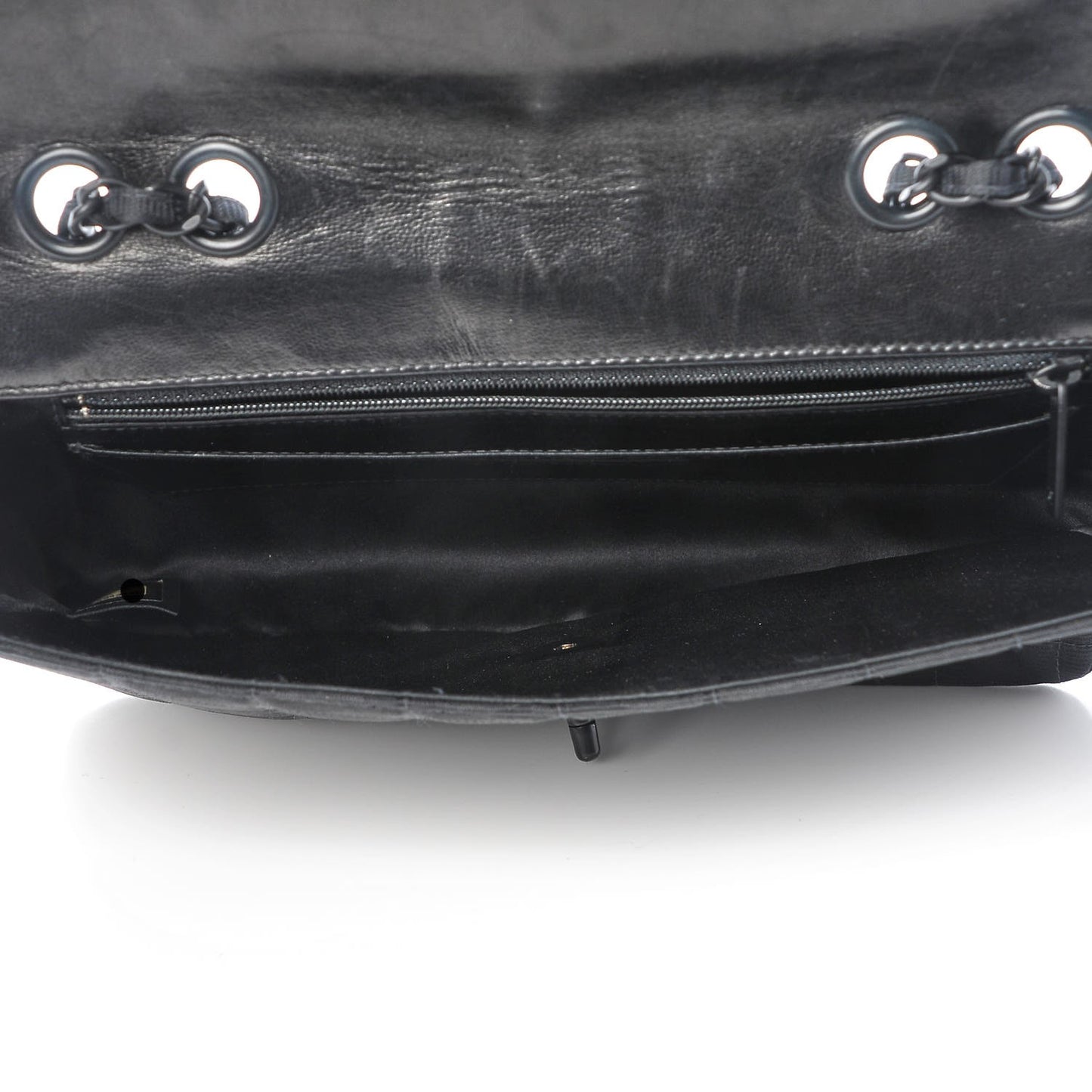 Nylon Medium Travel Flap Black