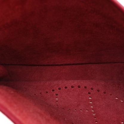 Hermes Taurillon Clemence Evelyne III GM Rouge H 5 of 10