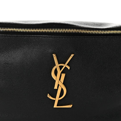 Saint Laurent Grain De Poudre Monogram Belt Bag Black 7 of 10