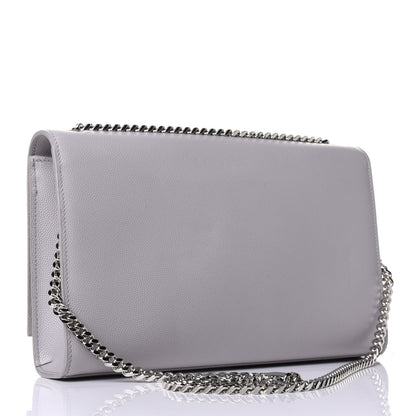 Saint Laurent Grain De Poudre Medium Classic Monogram Kate Satchel Souris 2 of 3