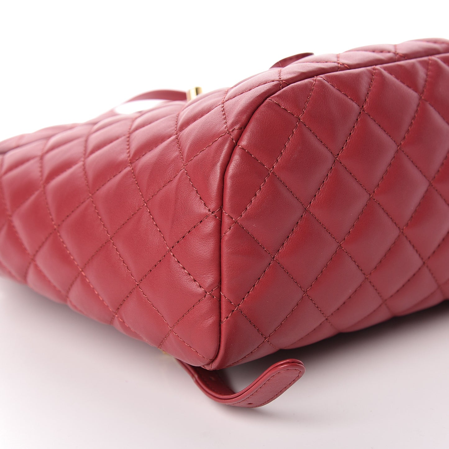 Lambskin Quilted Small Urban Spirit Backpack Red