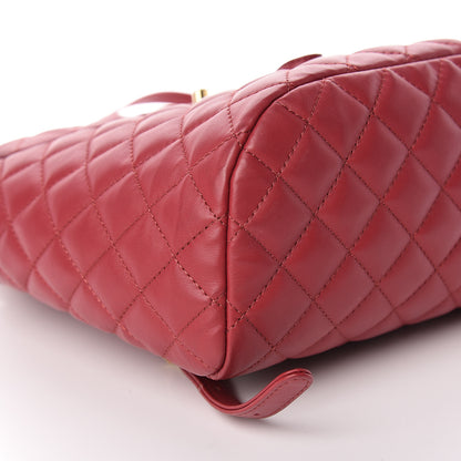 Chanel Lambskin Quilted Small Urban Spirit Backpack Red 9 of 11