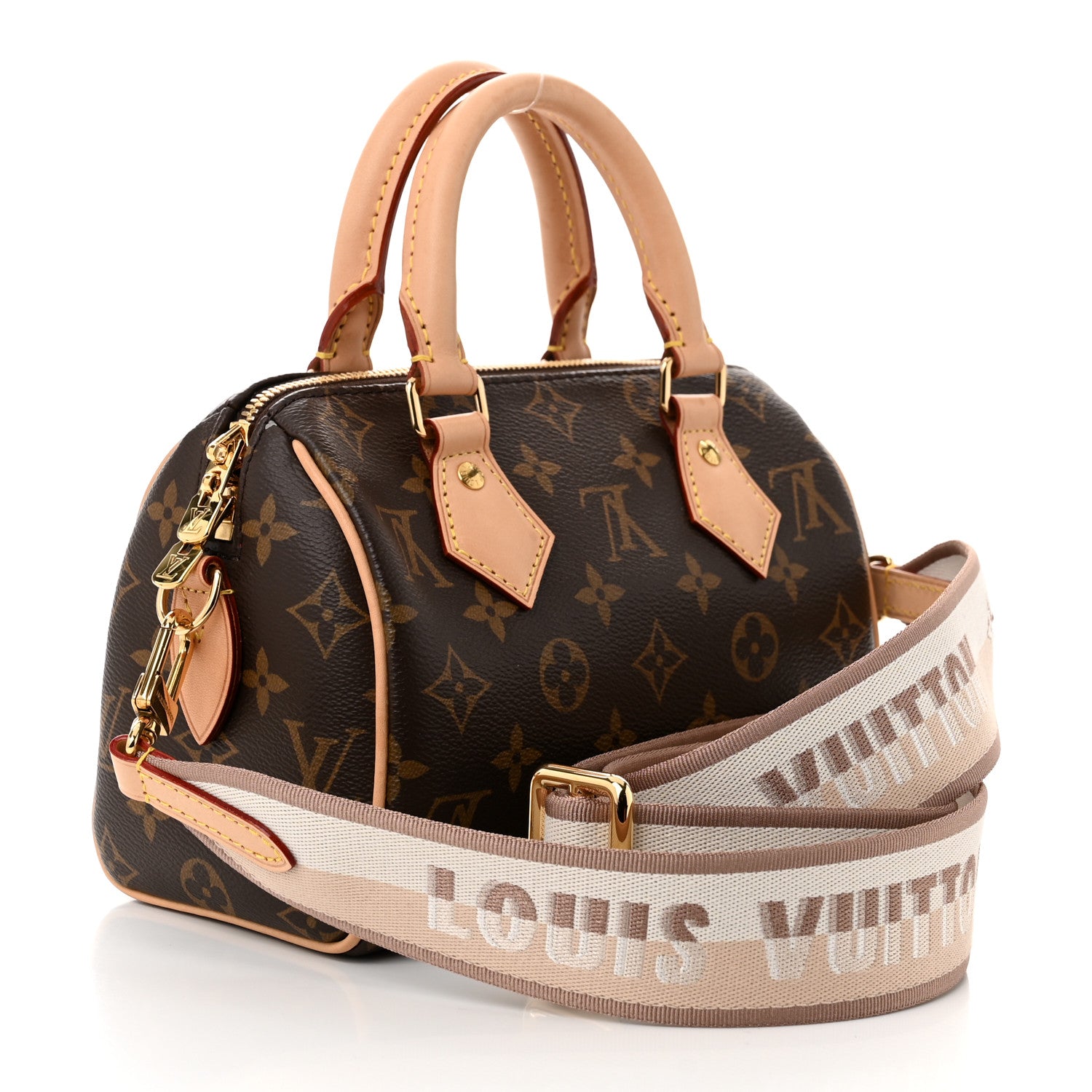 Louis Vuitton Monogram Speedy Bandouliere 20 Beige 3 of 10