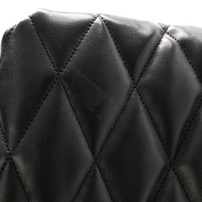 Saint Laurent Lambskin Quilted Sade Puffer Envelope Clutch Black 8 of 9