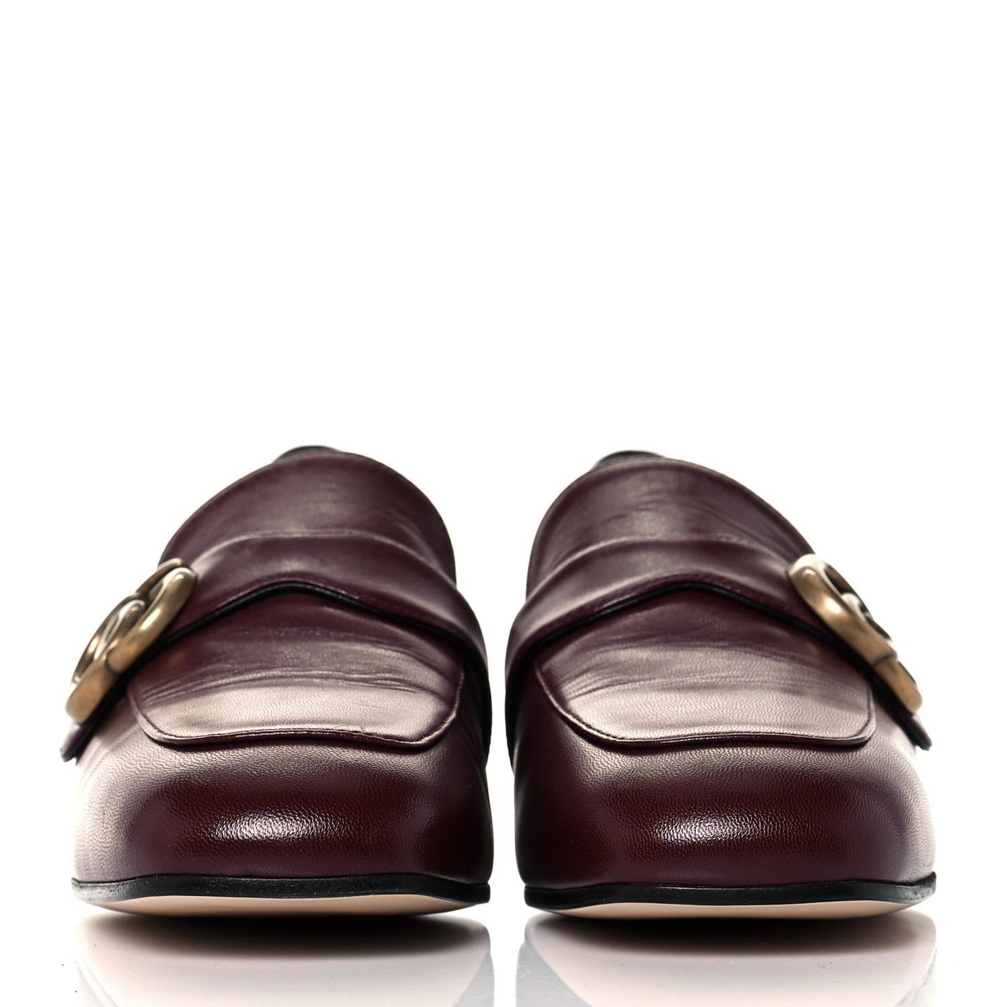 Malaga Kid Womens GG Marmont Loafers 39 Vintage Bordeaux
