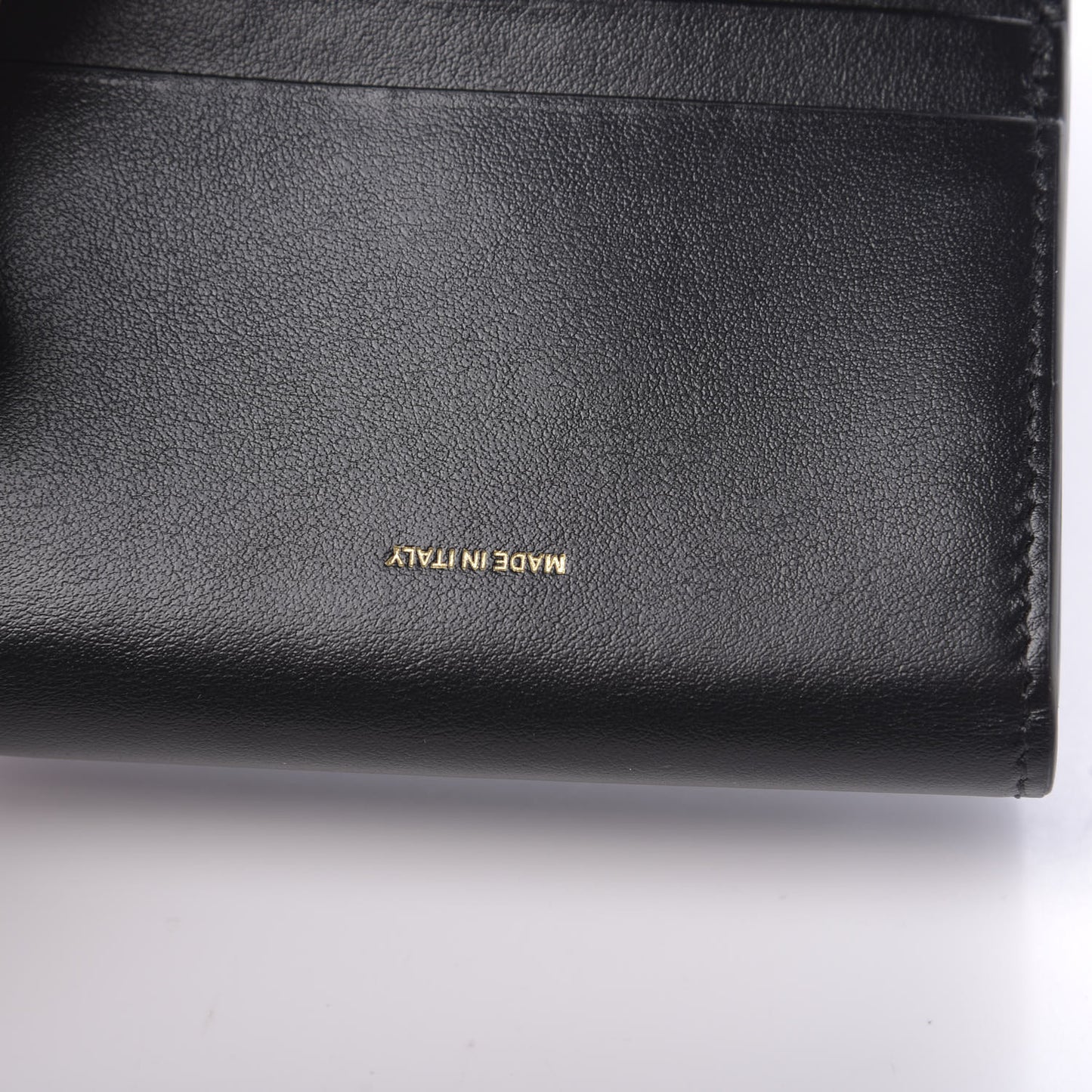 Lambskin Quilted Check Folding Wallet Black