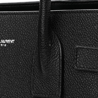 Saint Laurent Grained Calfskin Baby Sac De Jour Black 11 of 13