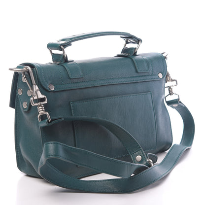 Proenza Schouler Lambskin Tiny PS1 Satchel Dark Teal 3 of 10
