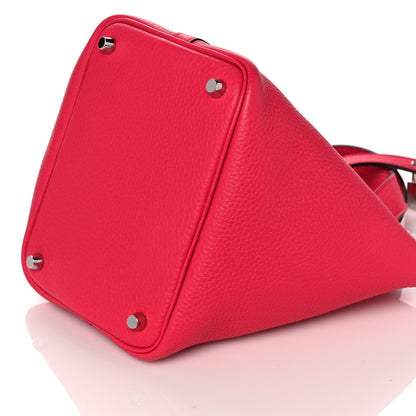 Hermes Taurillon Clemence Picotin Lock 18 PM Rose Extreme 9 of 10