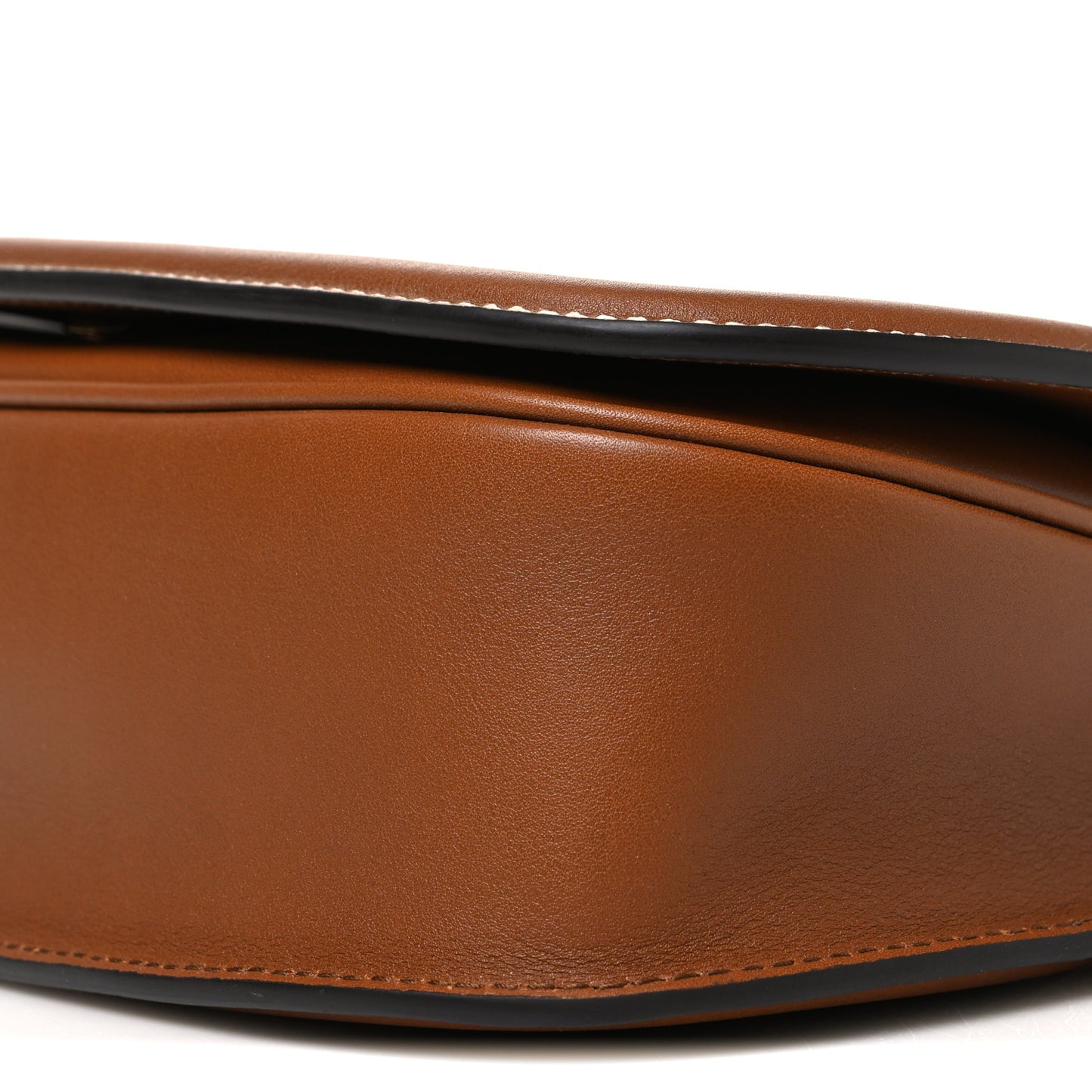Roxy Calfskin Medium Blondie Top Handle Bag Brown