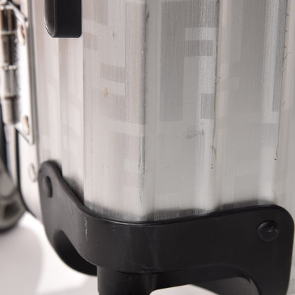 Fendi X RIMOWA Aluminum FF Print Roll Away Carry On Luggage Silver 11 of 21