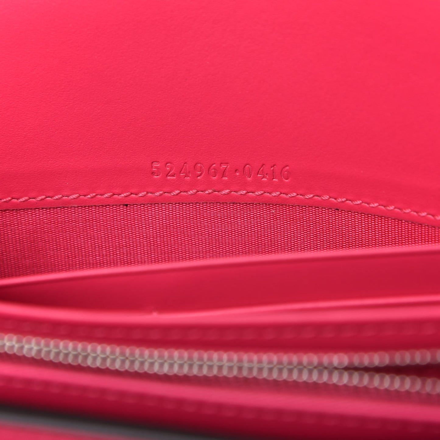 X SEGA Calfskin GUCCY Stars Chain Wallet Violet Fuxia Gold