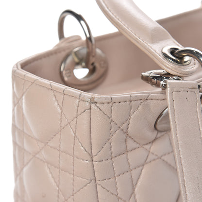 Christian Dior Lambskin Cannage Medium Lady Dior Light Pink 30 of 32