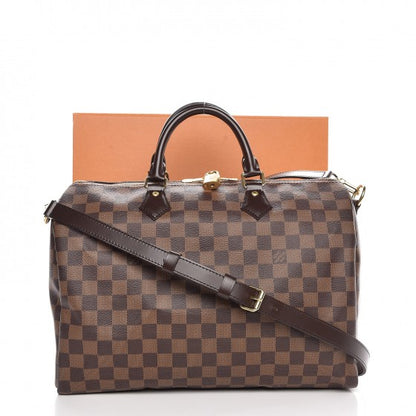 Louis Vuitton Damier Ebene Speedy Bandouliere 35 9 of 9