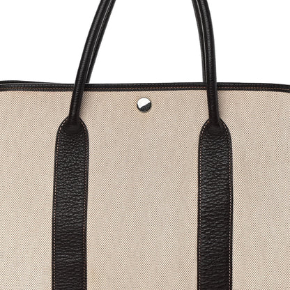 Hermes Toile Buffle Gala Garden Party Tote 36 MM Marron Fonce 8 of 20